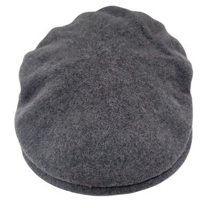 Kangol Dark Gray Wool Flat Cap